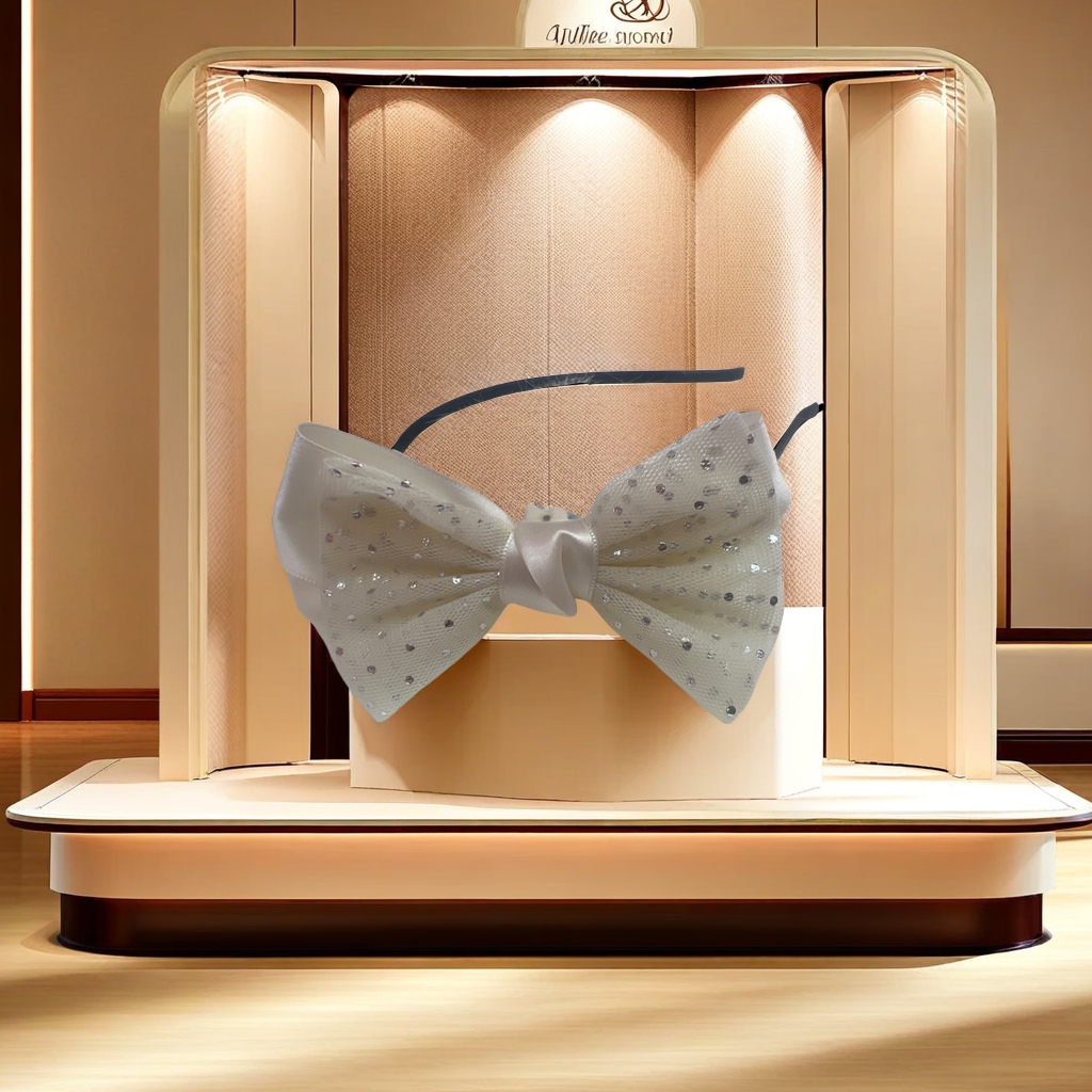 Sweet princess-style bow headband, exquisite hair accessory, simple and fashionable ladies' hair clip and hair accessory gifts are now available details Picture