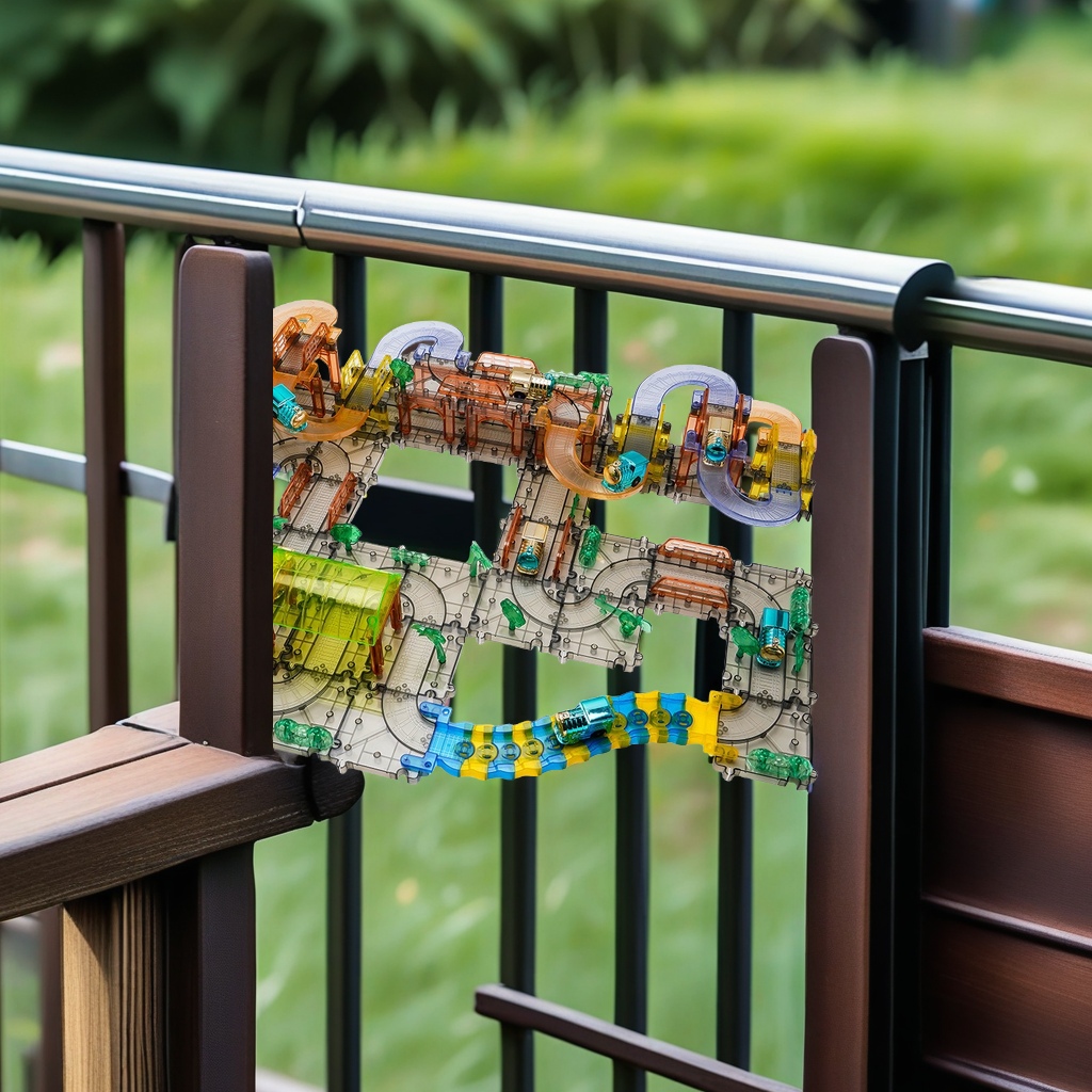 儿童益智DIY拼装透明电动轨道小火车 拼插轨道车创意电动拼图轨道玩具 其他分类新款热销