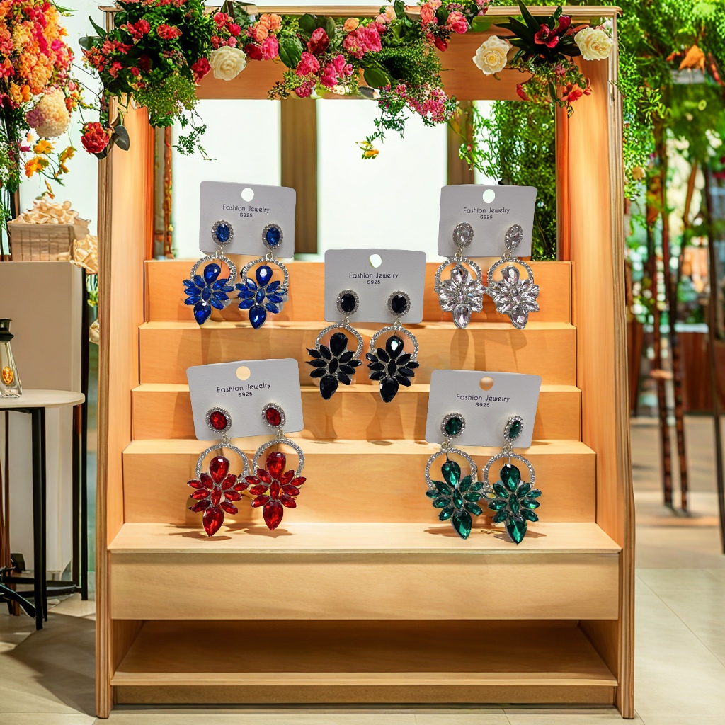 璀璨闪耀立体立体设计耳环 优雅气质女士首饰 简约时尚耳饰 心动不如行动细节图