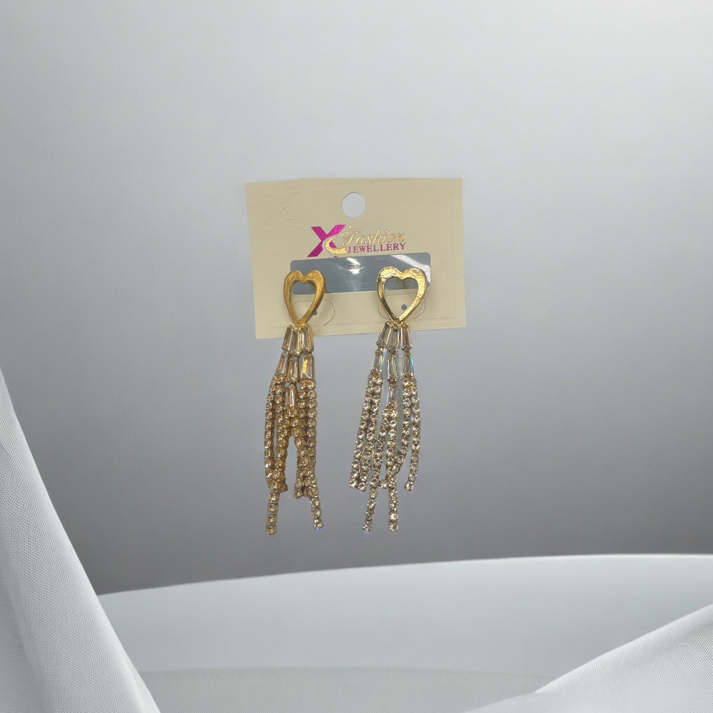 韩版简约四叶草设计银针耳环女长款 时尚耳饰 精致女士耳环装饰品银针耳环细节图