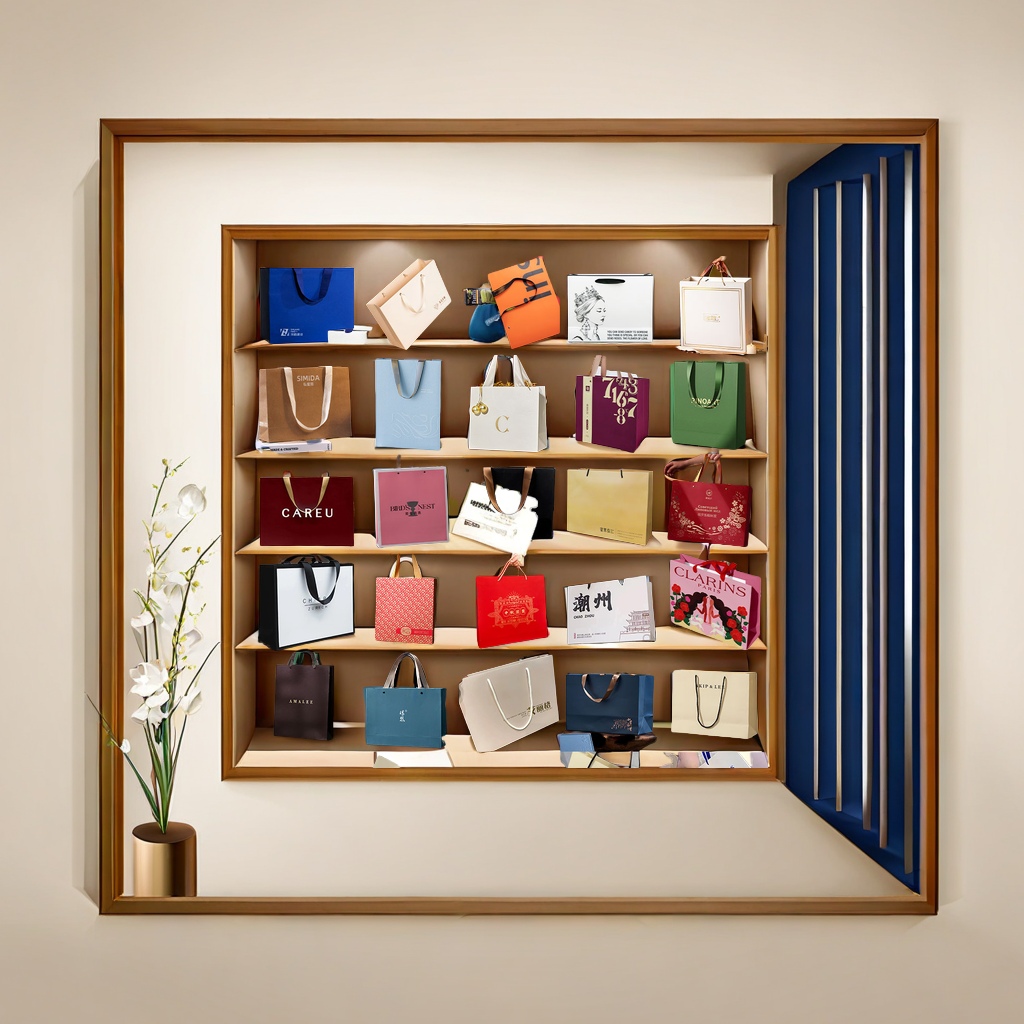 High-end white card paper handbag customization, logo professional customization, suitable for clothing stores, shopping gift bags, gift boxes, packaging. Other categories can also be customized Specification image