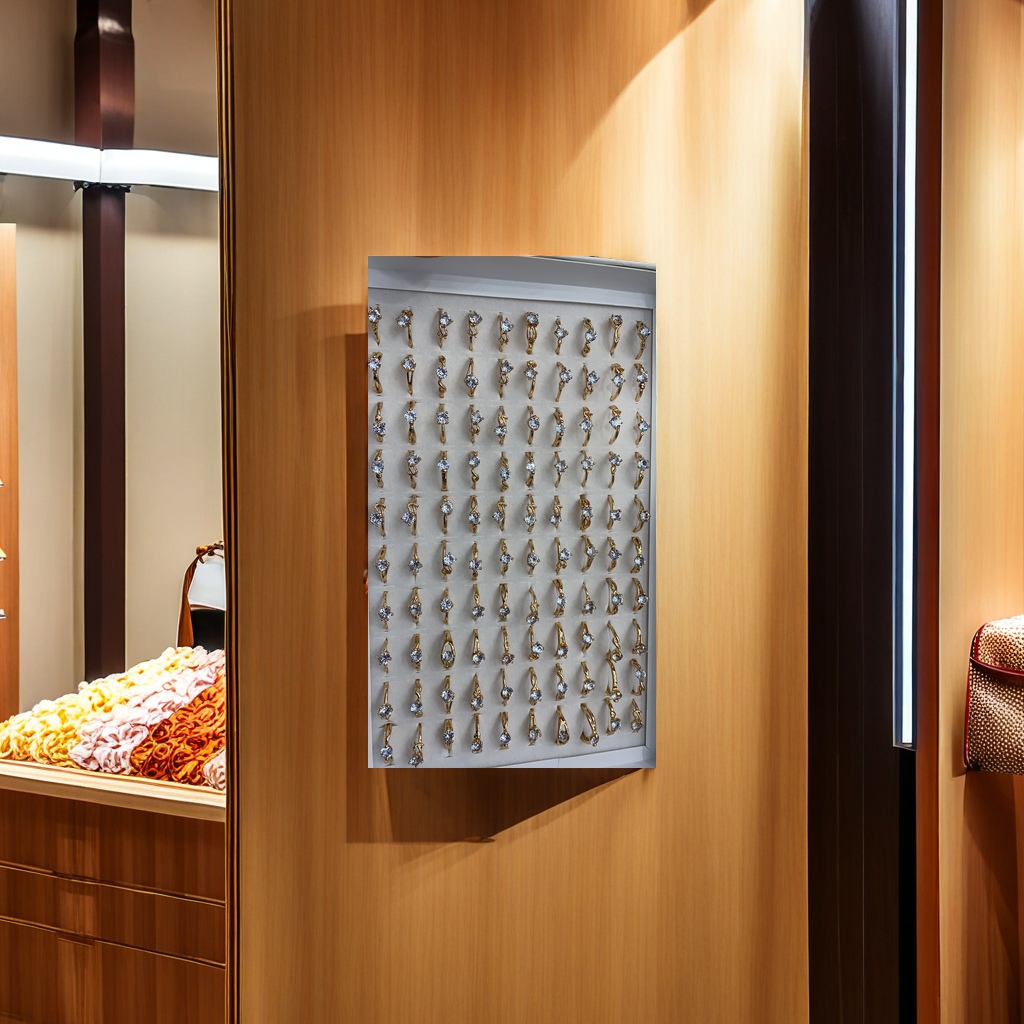 韩版轻奢简约百搭个性手饰 六爪白锆石戒指 指环 精致优雅女士首饰礼物