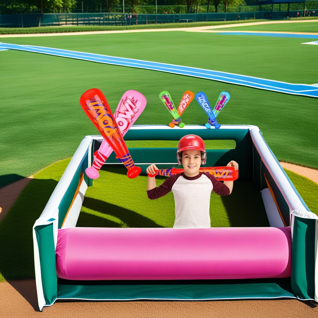 Popular and best-selling children's colorful inflatable toys, cheering sticks, sports props, POW sticks, inflatable baseball bats, snowboards, game equipment, safe and durable details Picture