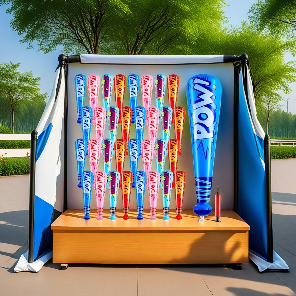 Popular and best-selling children's colorful inflatable toys, cheering sticks, sports props, POW sticks, inflatable baseball bats, snowboards, game equipment, safe and durable Application Scenario