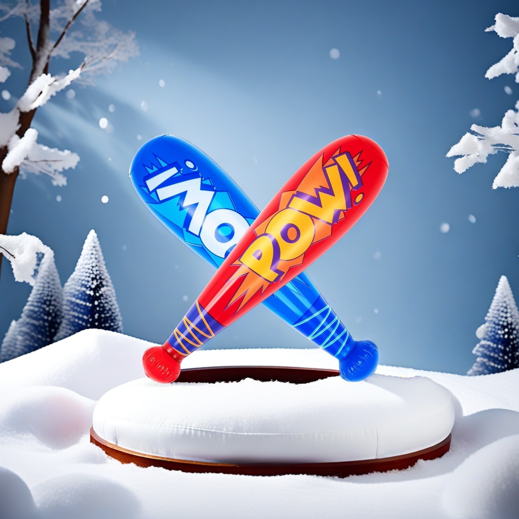 Popular and best-selling children's colorful inflatable toys, cheering sticks, sports props, POW sticks, inflatable baseball bats, snowboards, game equipment, safe and durable Item Picture