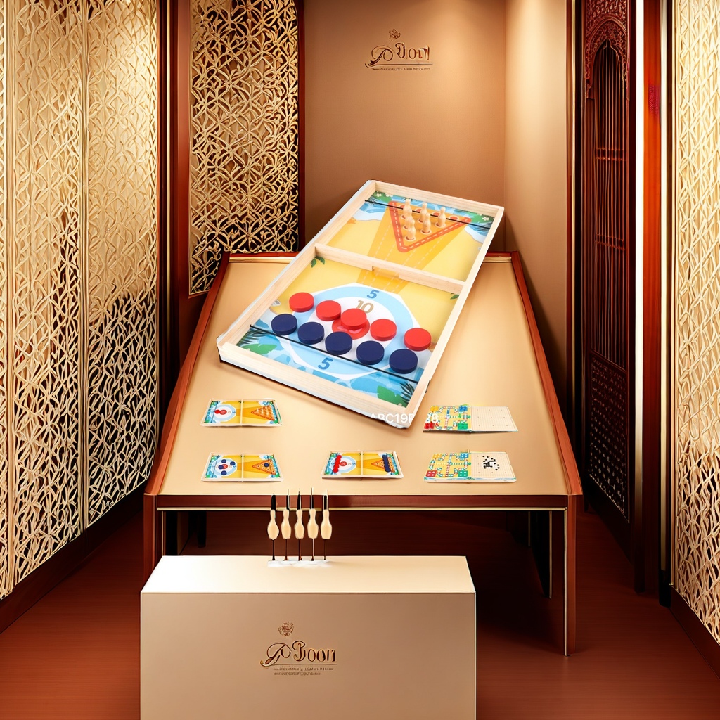 多功能弹弹棋飞行棋二合一木质玩具 保龄球游戏益智亲子互动儿童礼物产品图