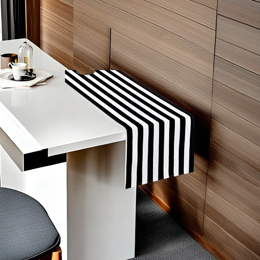 Modern and simple Nordic style new black and white striped table flag hotel light luxury tablecloth, coffee table, shoe cabinet cover fabric, bed end towel suitable for various occasions. Other classification styles are available for selection