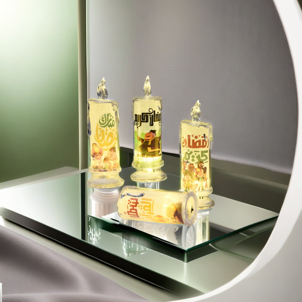 The new LED electronic candle lamp is a Middle Eastern-style night light specially designed for the Muslim Eid al-Fitr. It is environmentally friendly, energy-saving, safe and fire-free candle bulb Application Scenario