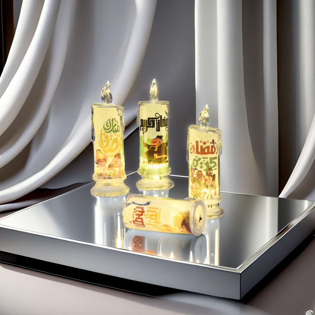 The new LED electronic candle lamp is a Middle Eastern-style night light specially designed for the Muslim Eid al-Fitr. It is environmentally friendly, energy-saving, safe and fire-free candle bulb Specification image
