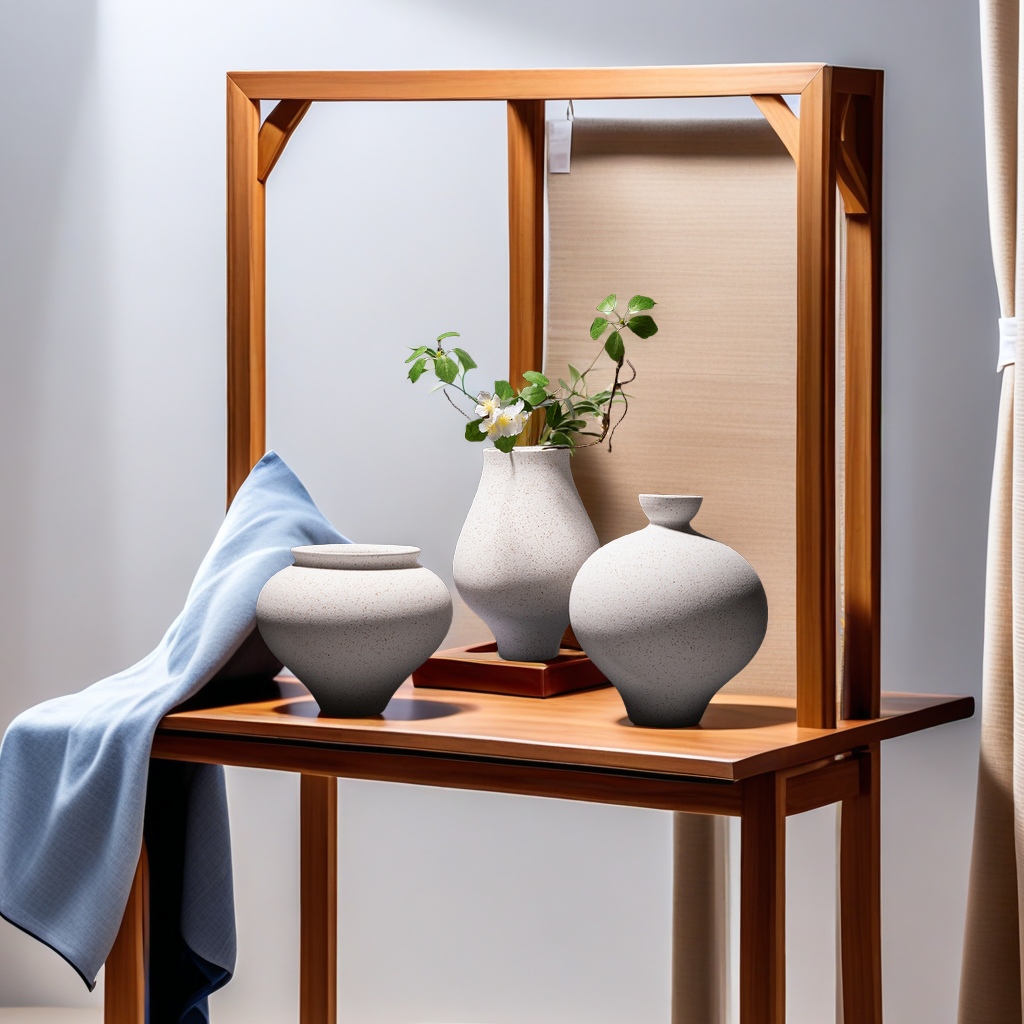 ins Nordic creative ceramic vases, sand grain hydroponic flower arrangement pieces, popular home furnishing, hotel living room background, entrance hall decoration, ceiling lamp lighting, beautifying space Specification image