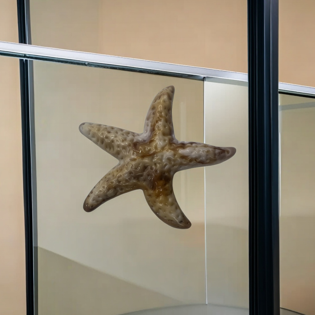 海星本品亚克力材质仿贝壳吊坠 窗帘汽车挂件钥匙扣电镀激光工艺 手链项链鞋花装饰挂件细节图