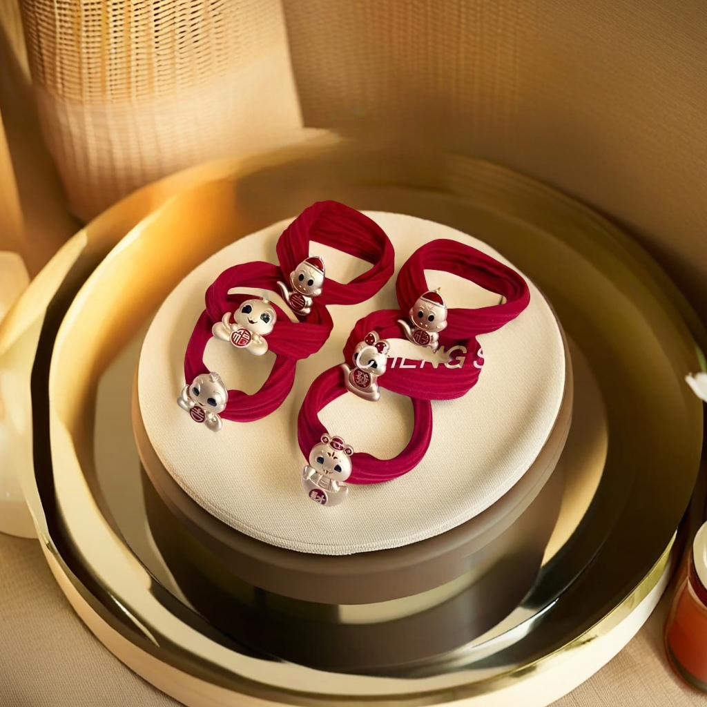 Ladies' fashionable Korean-style simple hair ties, rubber bands, headwear, hair accessories, hair bands, hair ties, hair tying tools Application Scenario