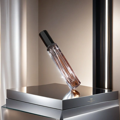 10ml high-end portable aluminum foil thick-bottomed screwed perfume refill bottle glass spray bottle empty bottle round and square design, beautiful and practical thumbnail