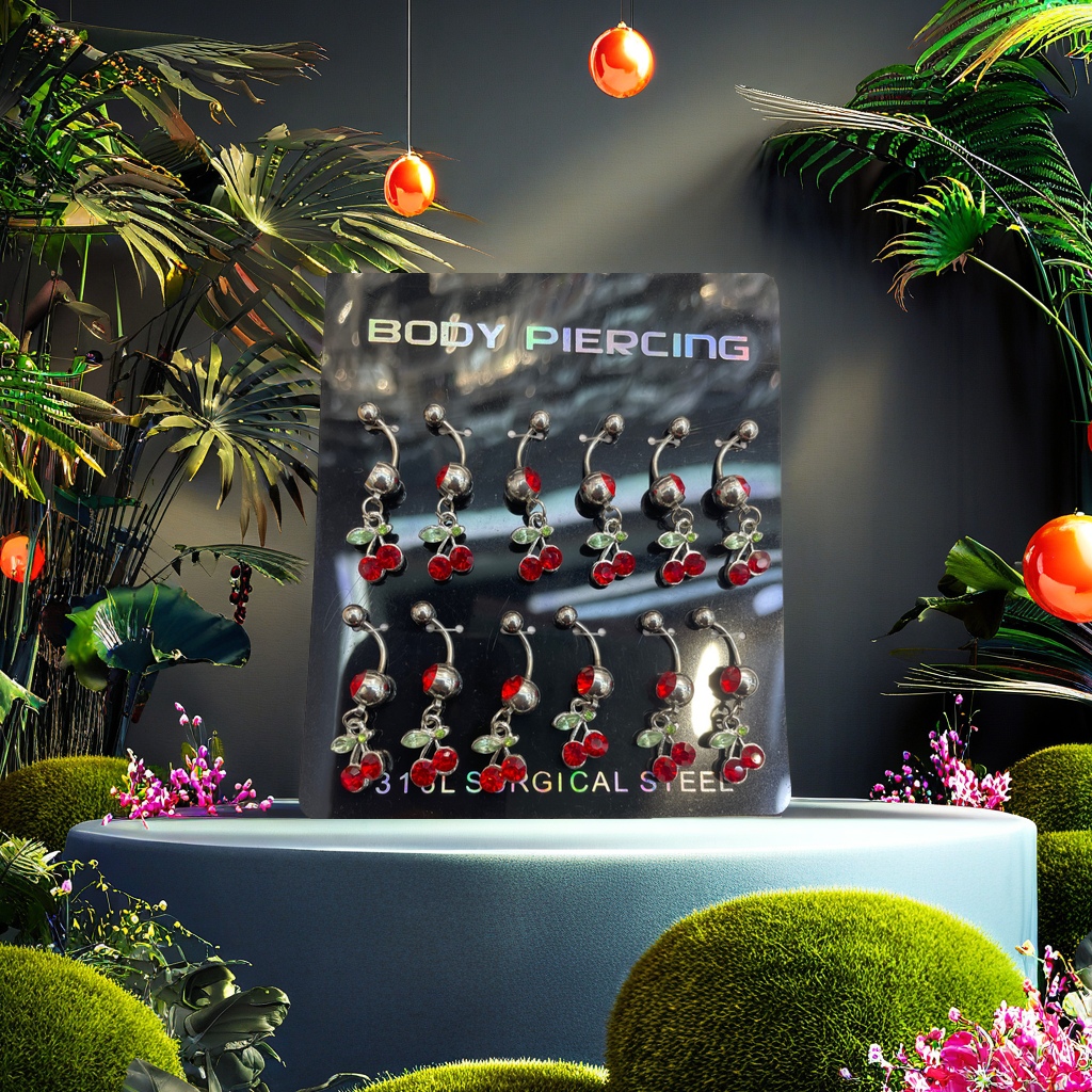 肚脐打孔钻饰肚脐钉鼻钉饰品套装不锈钢肚脐钉肚脐饰品细节图