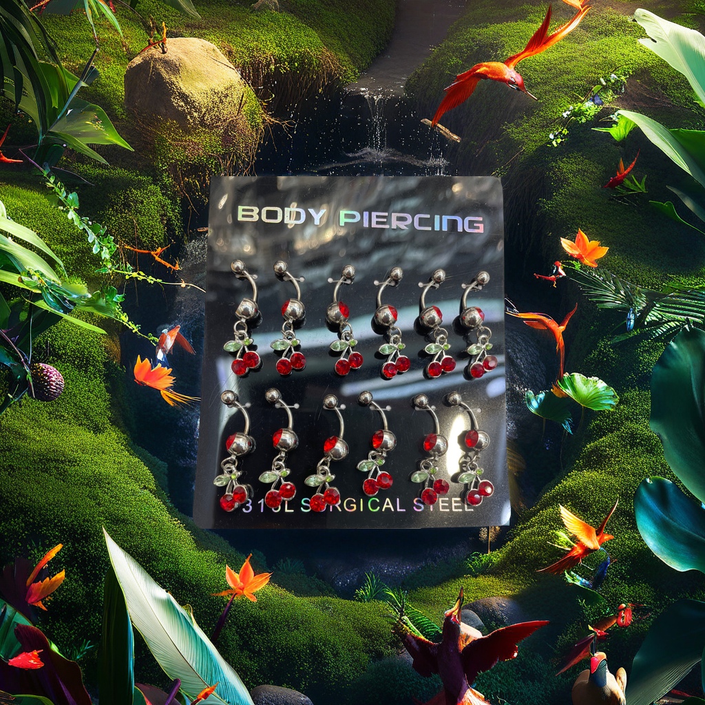 肚脐打孔钻饰肚脐钉鼻钉饰品套装不锈钢肚脐钉肚脐饰品详情图3