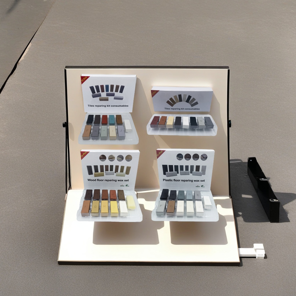 现货 跨境家具地板修复套装 树脂蜡填充美缝孔眼划痕修补工具 家用组合工具 快速修复家居瑕疵详情图4