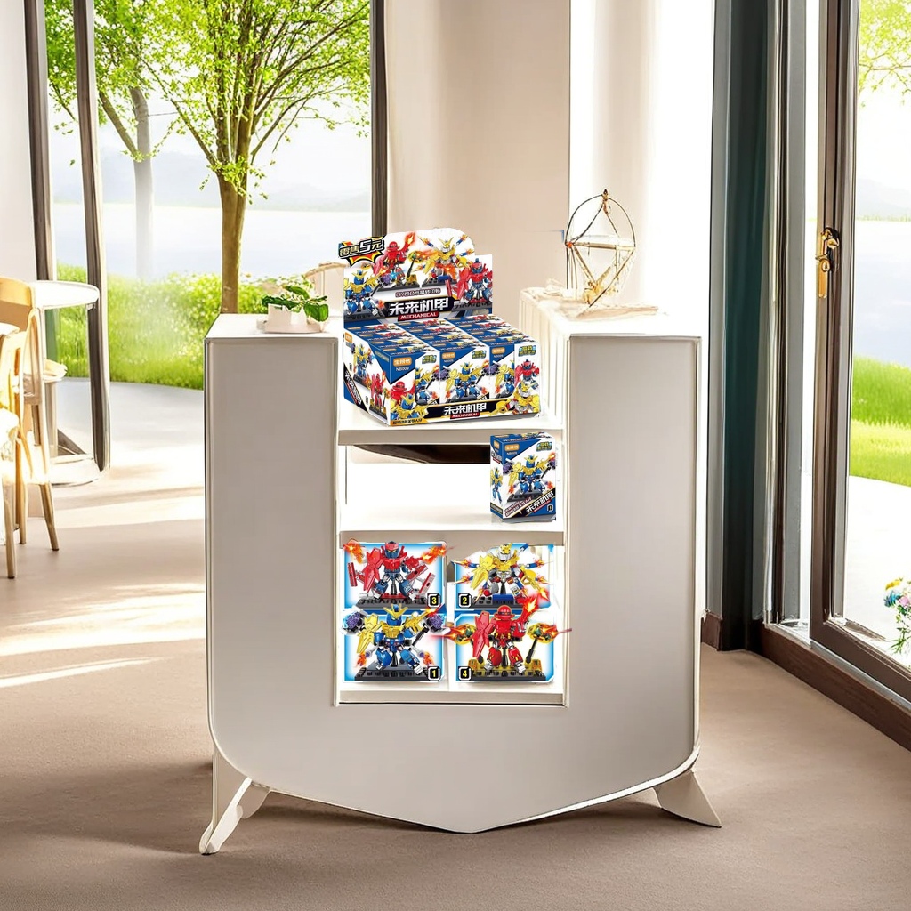 Children's toy granular building block set, Optimus Prime image design building block assembly toy, creative and educational parent-child interactive game