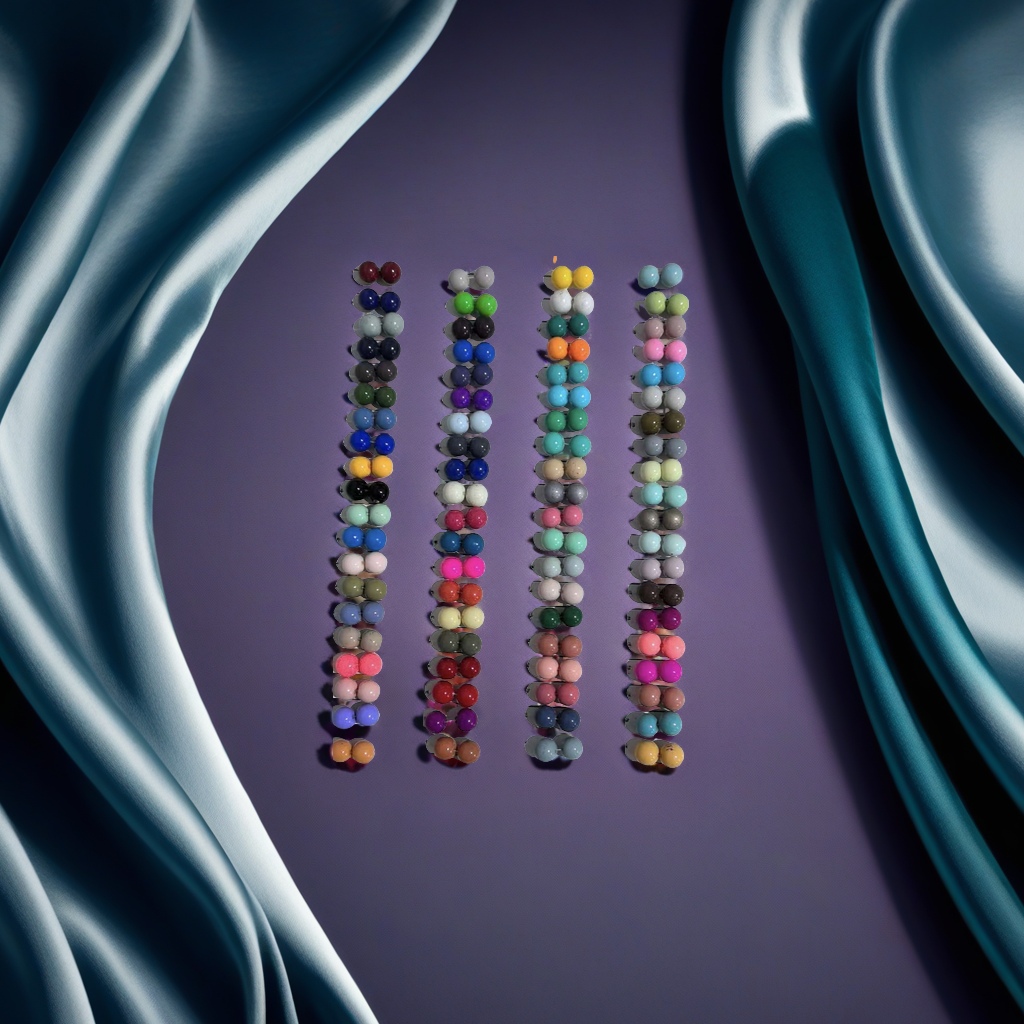 Shell bead necklace, color card details Picture