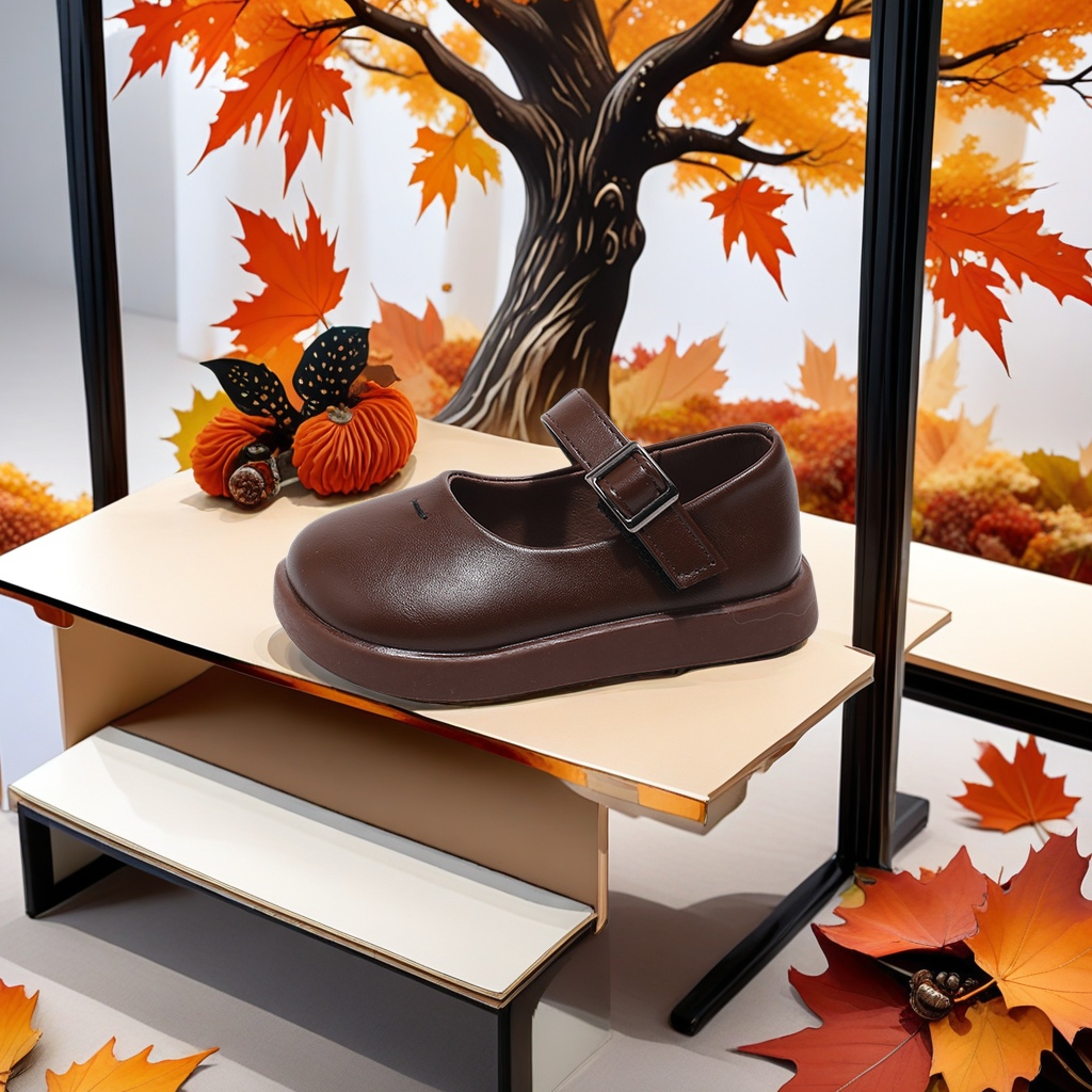 The new 2024 autumn collection of children's leather shoes, Korean style single shoes for girls, children's fashionable princess shoes, baby and student casual leather shoes are made of carefully selected materials, which are comfortable and durable Item Picture