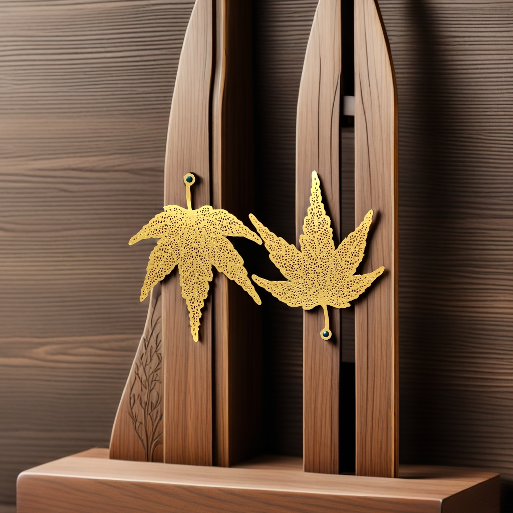 Exquisite ancient-style metal hollowed-out tree leaf vein bookmark, chain pendant, book holder, clear and simple, student gift, beautiful bookmark collection Item Picture