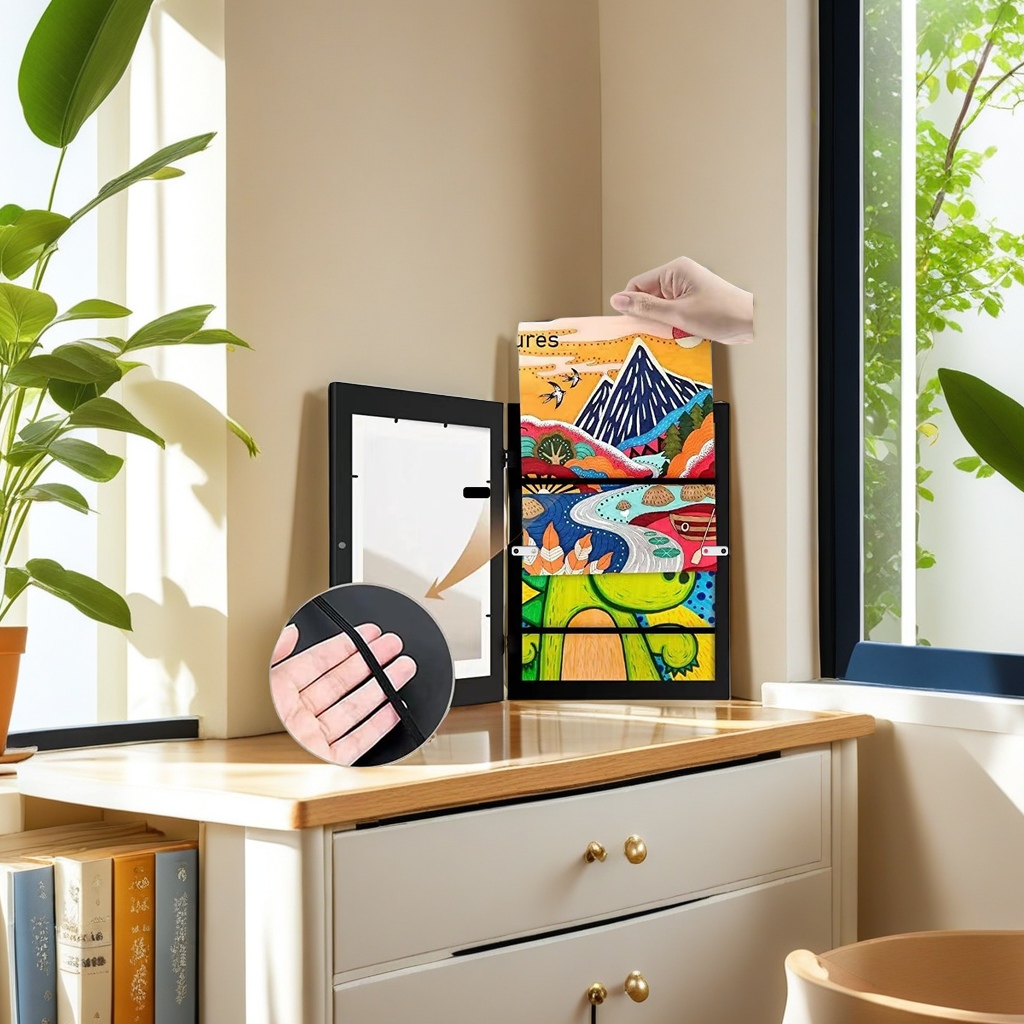 Wooden children's certificate frame display frame, cross-border Amazon A4 certificate frame Item Picture