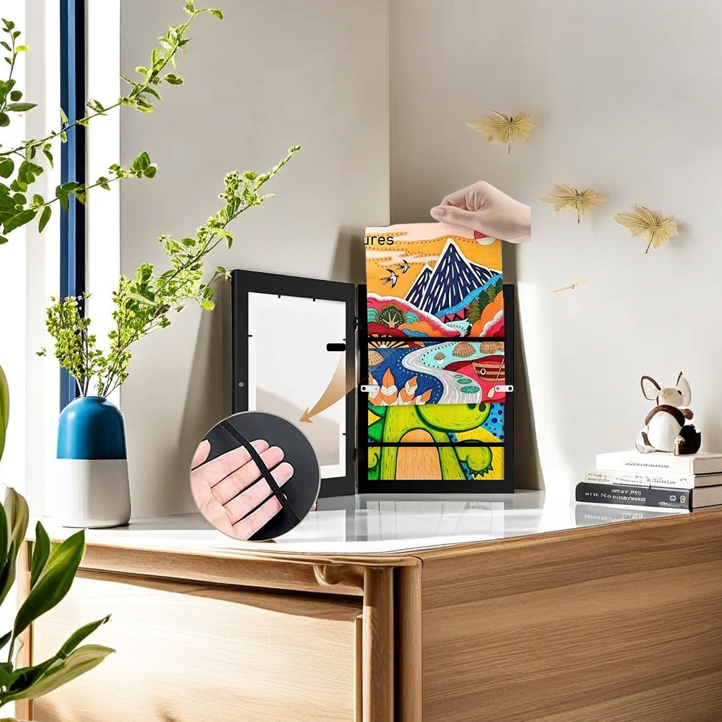 Cross-border A4 wooden photo frame Specification image