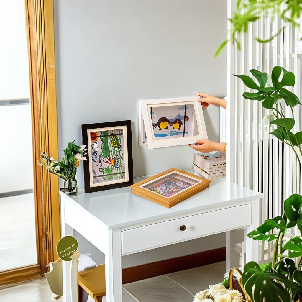 Cross-border A4 wooden photo frame Item Picture