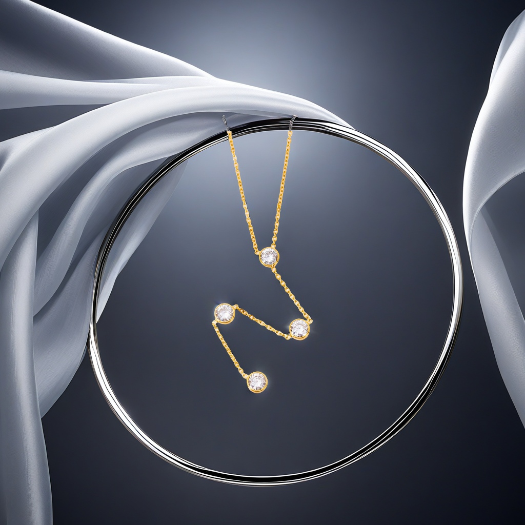 Cross-border trend titanium steel gold-plated round zircon necklace, high-end and versatile accessory, women's stainless steel necklace, exquisite accessory