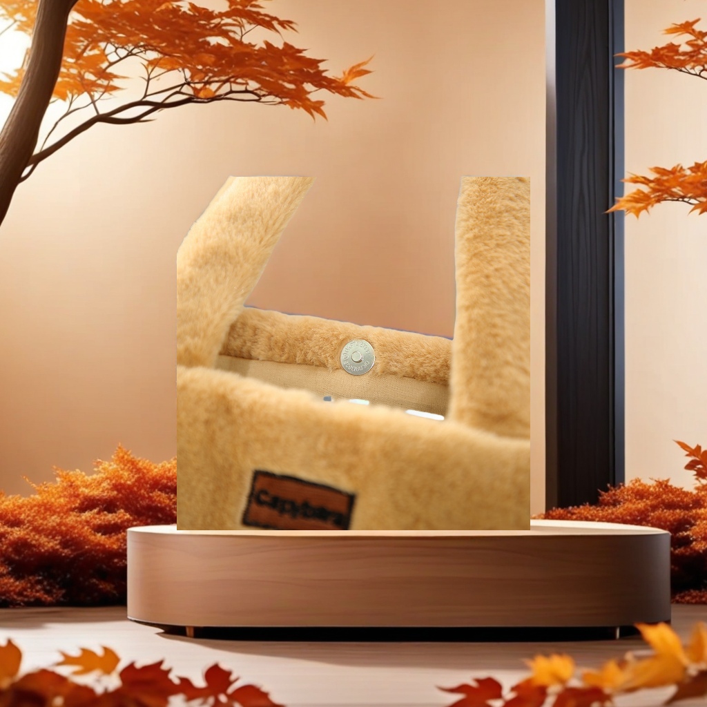 The new autumn and winter women's cute and versatile capybara cartoon plush single-shoulder handbag exudes a sense of high-end simplicity. The plush bag is fashionable and trendy Application Scenario