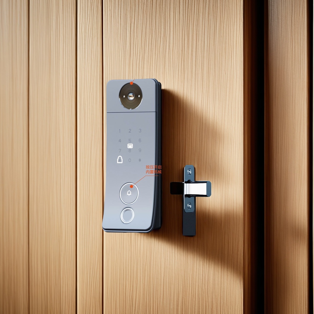 American-style dumb lock, graffiti wifi, smart home, visual cat eye capture lock, remote password, card swiping, fingerprint unlocking, safe and anti-theft, lighter style, random shipment details Picture