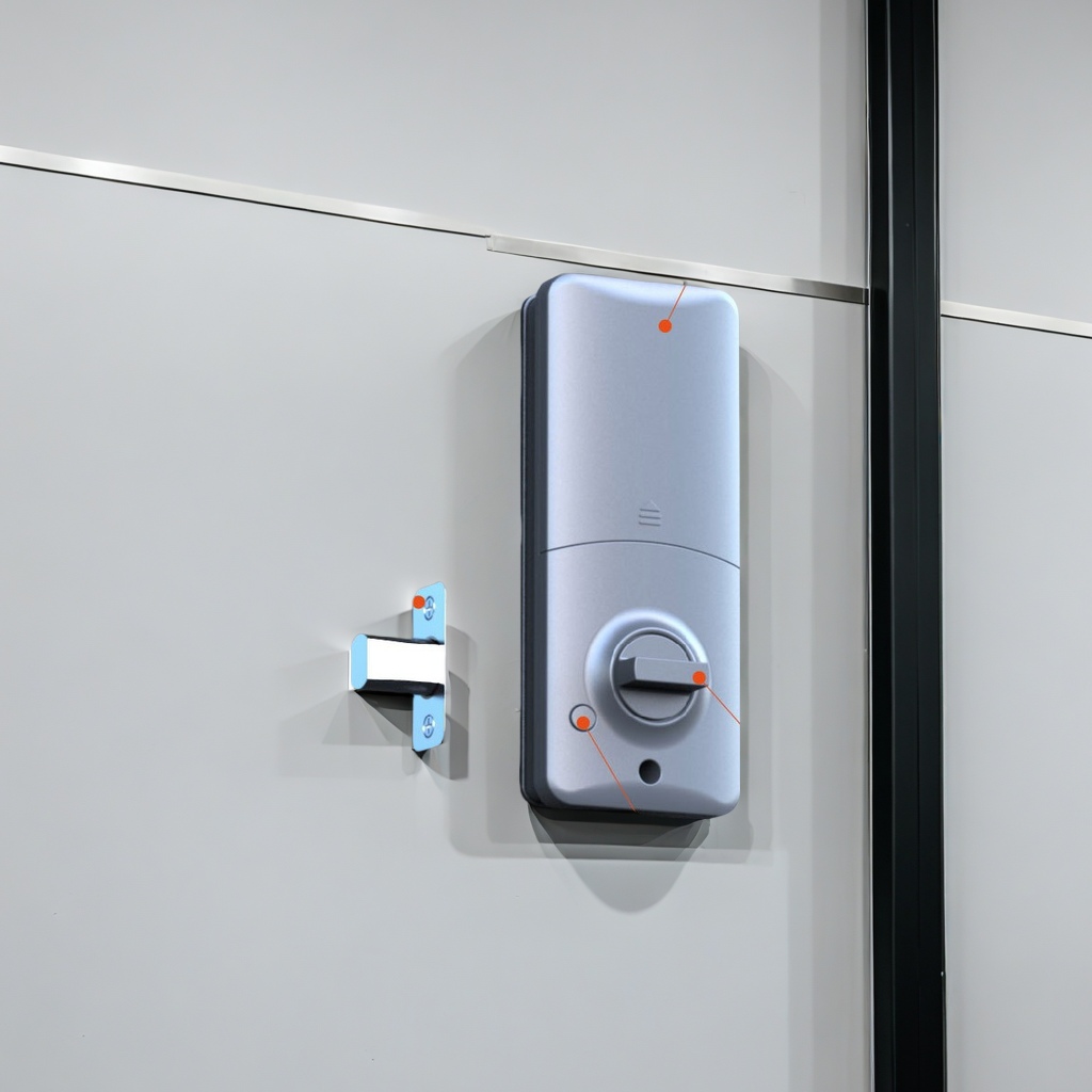 American-style dumb lock, graffiti wifi, smart home, visual cat eye capture lock, remote password, card swiping, fingerprint unlocking, safe and anti-theft, lighter style, random shipment Specification image