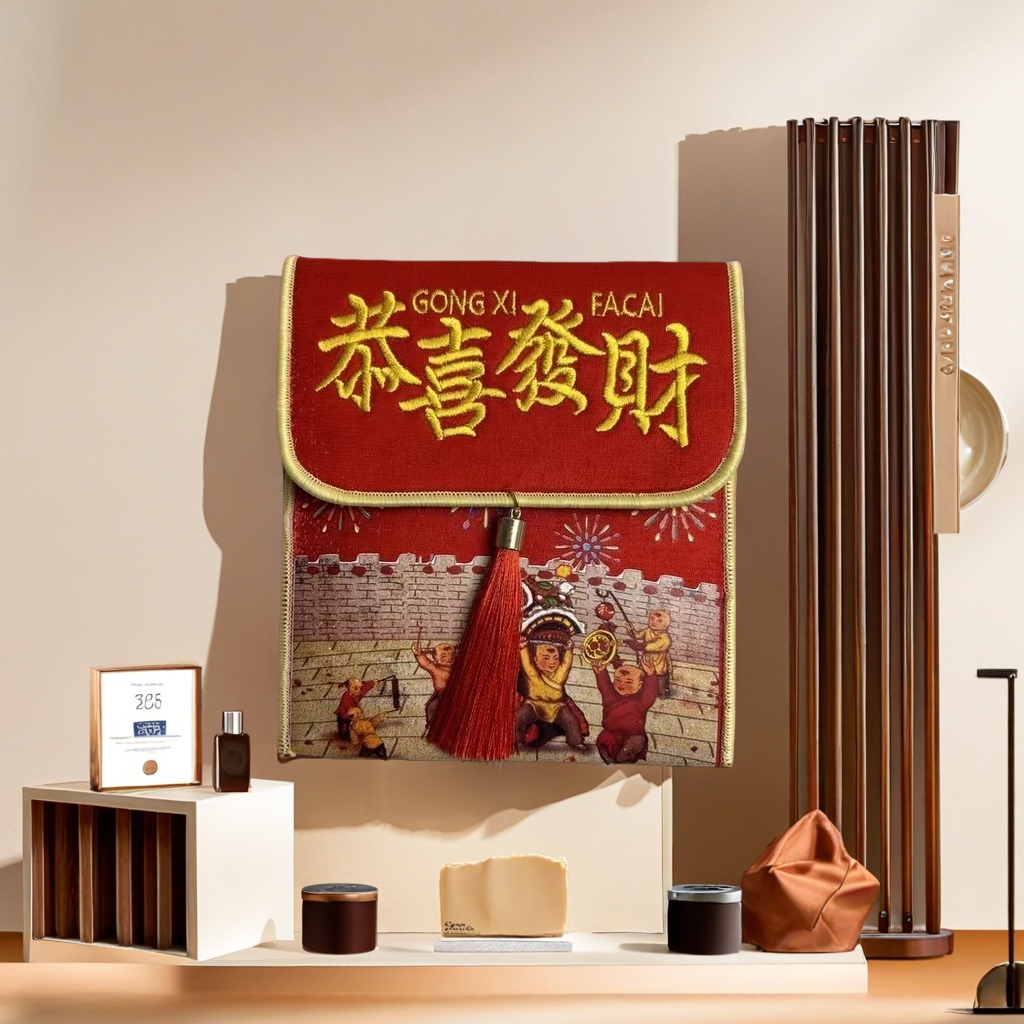 创意卡通红包 福字设计 红色贺岁红包 新年发财利是封 高档压年钱红包 适合儿童成人使用细节图