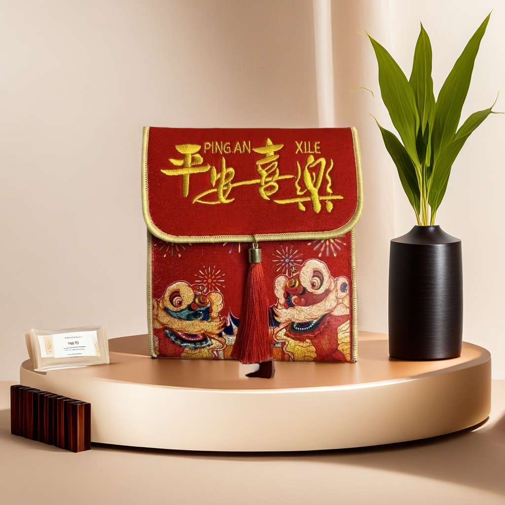 创意卡通红包 福字设计 红色贺岁红包 新年发财利是封 高档压年钱红包 适合儿童成人使用产品图