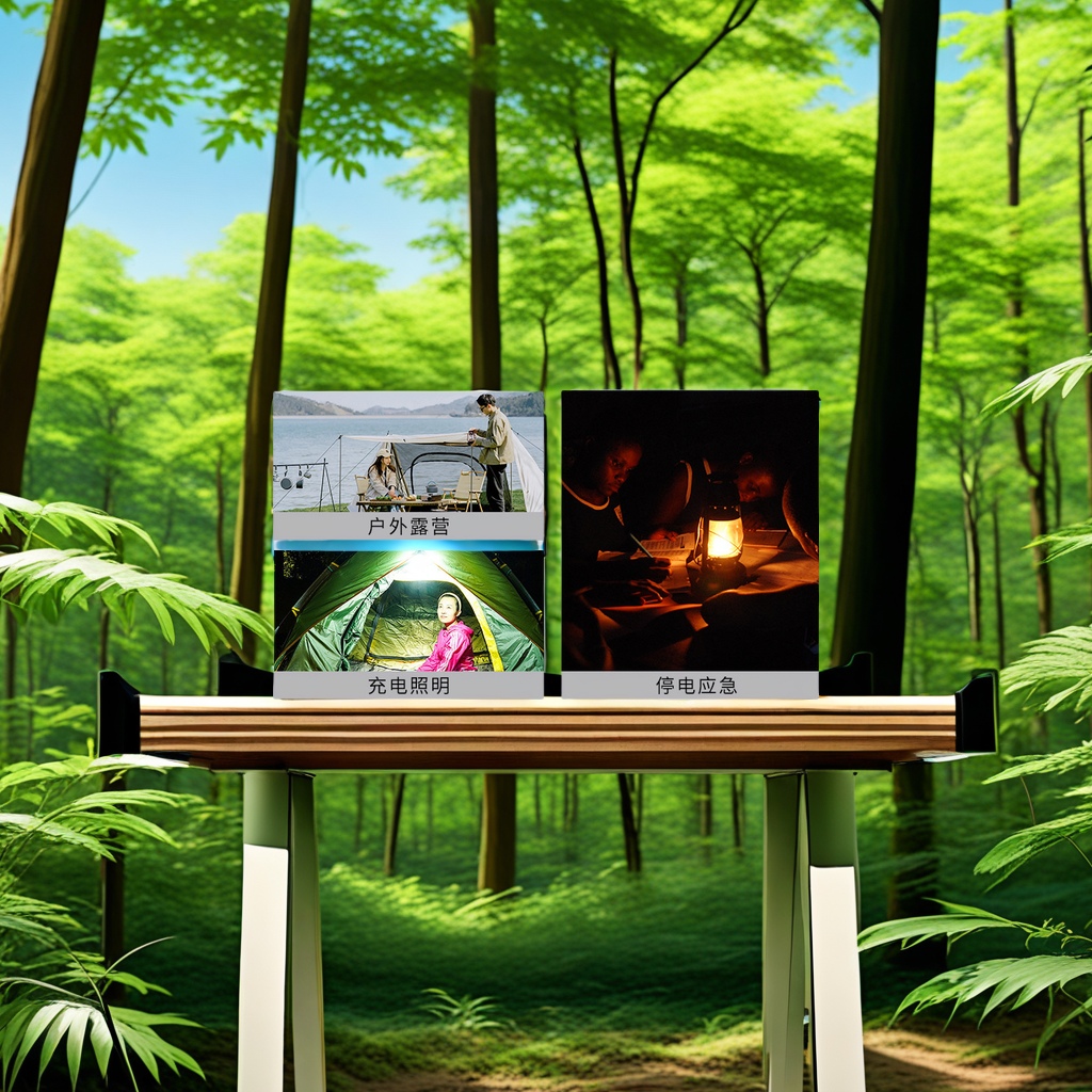 60W outdoor portable solar photovoltaic power generation lighting small system, USB charging, FM radio, home mobile power bank, fish finder function integrated details Picture