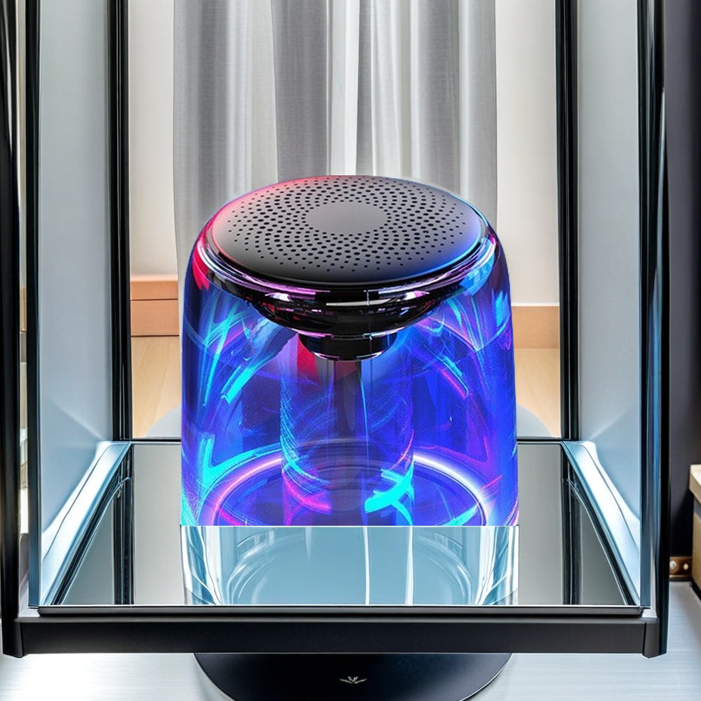 The Yayunshi C7 crystal Glass wireless Bluetooth speaker is a new cross-border product with a fashionable low-frequency computer and TWS small speaker. The glass cup design is unique and charming Application Scenario