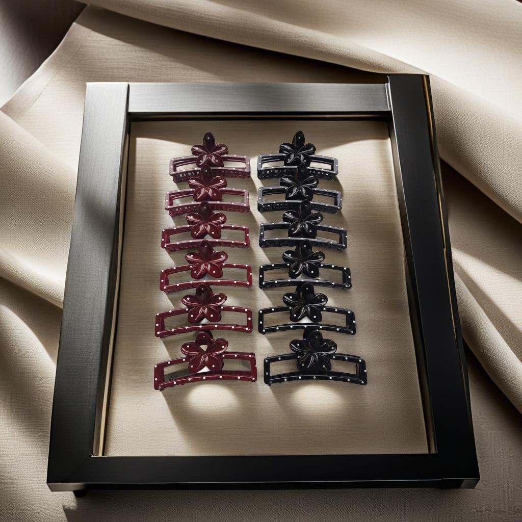 11公分黑白滴油点点白底实物图