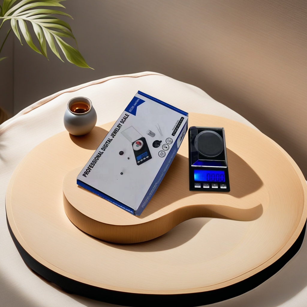 Portable precision pocket scale electronic scale 0.001g high-precision carat scale, convenient and lightweight weighing small tool, gold and jewelry scale details Picture
