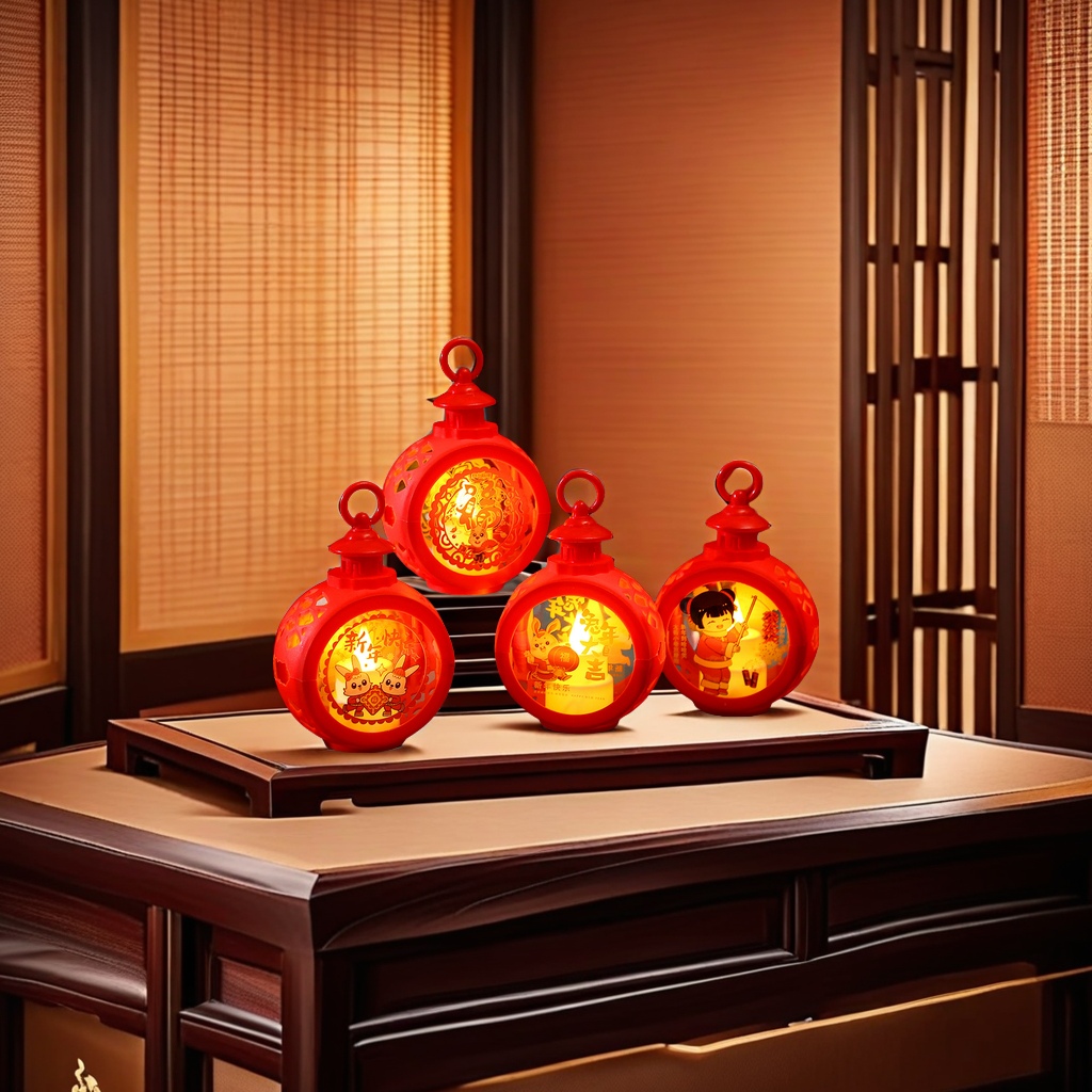 Ancient-style New Year and Spring Festival lanterns, home window decoration items, night lights, traditional Chinese wedding street lighting fixtures, venue decoration props, both beautiful and practical Specification image