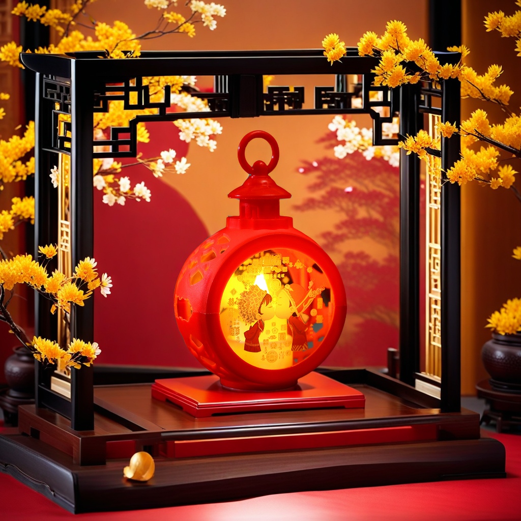Ancient-style New Year and Spring Festival lanterns, home window decoration items, night lights, traditional Chinese wedding street lighting fixtures, venue decoration props, both beautiful and practical Application Scenario