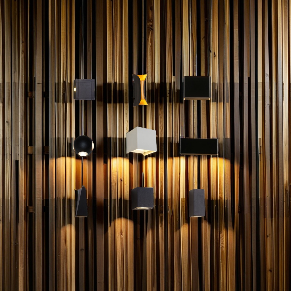 Modern simple outdoor waterproof LED wall lamp indoor bedroom bed creative wall lamp hotel staircase corridor living room decoration lamps details Picture