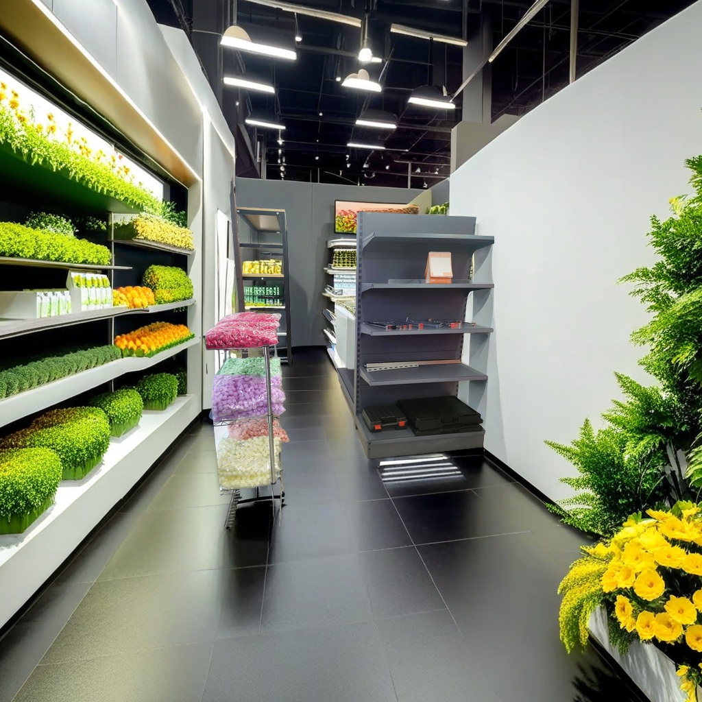 超市生鲜区专用展示架子 多层钢材质耐用稳固 超市生鲜食品陈列架子详情图4