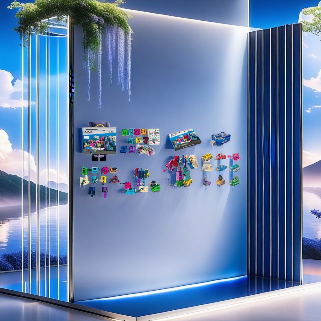 Creative and educational children's colorful building block toy set, made of safe, non-toxic and environmentally friendly materials, a great helper for parent-child interactive learning details Picture