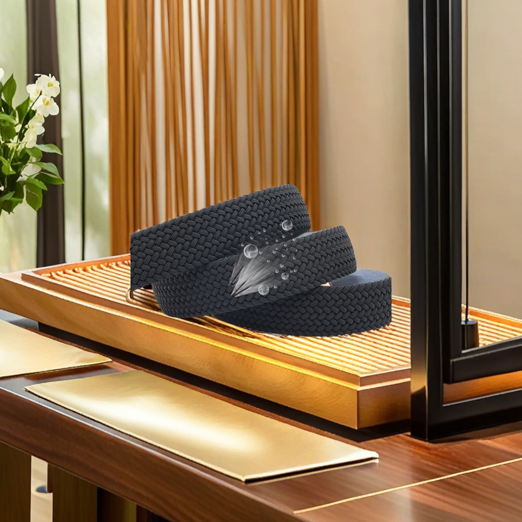 The elastic woven belt is suitable for both casual sports and business use. It can be freely adjusted, is easy to put on and take off, is sturdy and durable, and does not show off. The charm of weaving fully displays your style Application Scenario