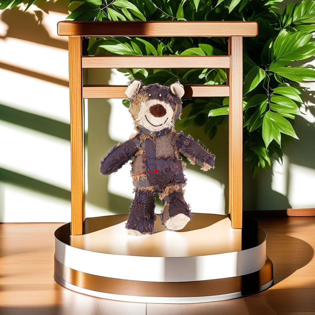 New pet toy bite-resistant dog plush toy can not chew chew teeth Clean dog toy bite-resistant beggar bear toy dog for the new product on the market details Picture