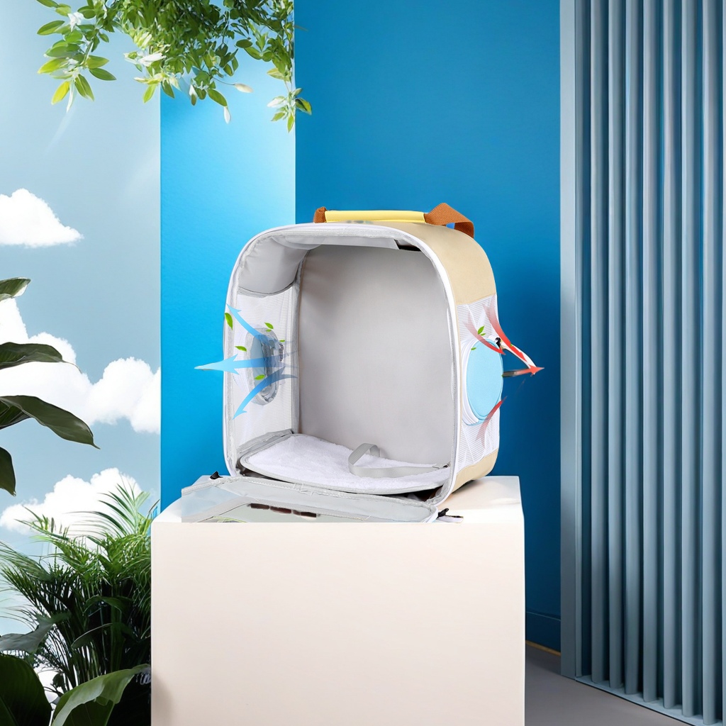 New cat double back handbag Folding outdoor breathable cat bag pet go out portable car bag Other classified pet supplies Specification drawing