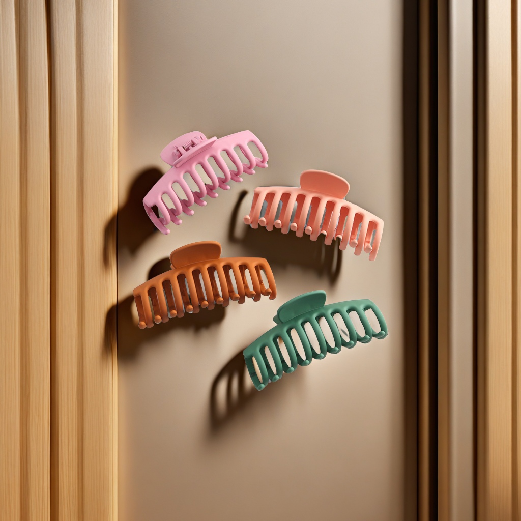 Cross-border high-end, simple, large shark hair clips, hair curls, elegant hair clips, hair accessories, high-end hair clip wholesale, hair clips, essential hair accessories for hair care details Picture