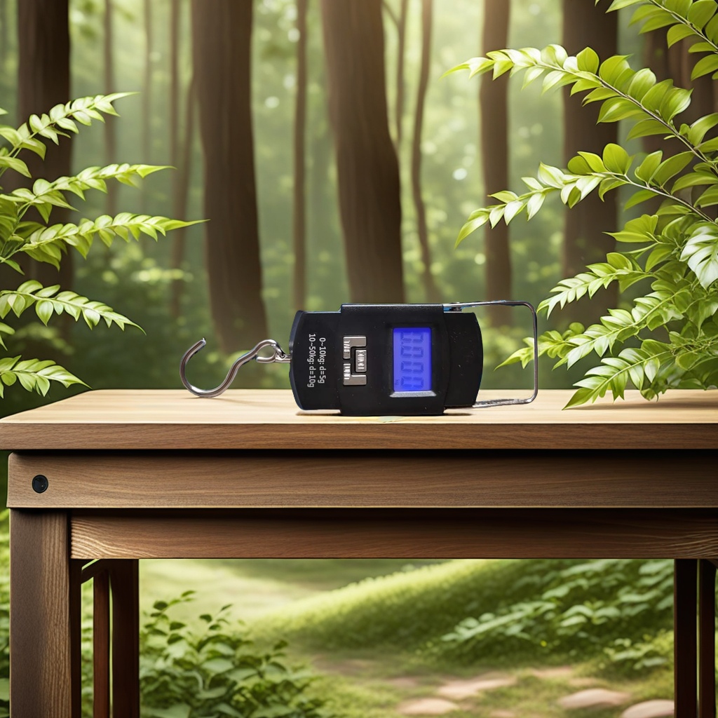"Ultra-light portable electronic scale, essential for travel and business trips, precise weight measurement, one-button switch for convenient operation