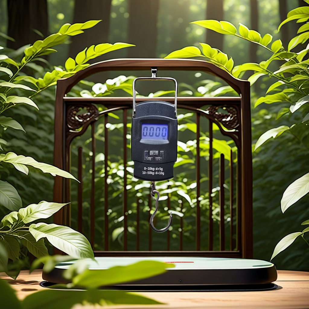 "Ultra-light portable electronic scale, essential for travel and business trips, precise weight measurement, one-button switch for convenient operation details Picture