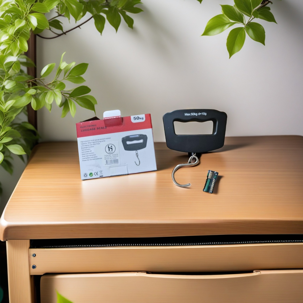 Portable mini electronic scale, hand-held scale, daily necessities, household precise weighing, small, light and easy to carry scale, luggage scale, mouth letter Specification image
