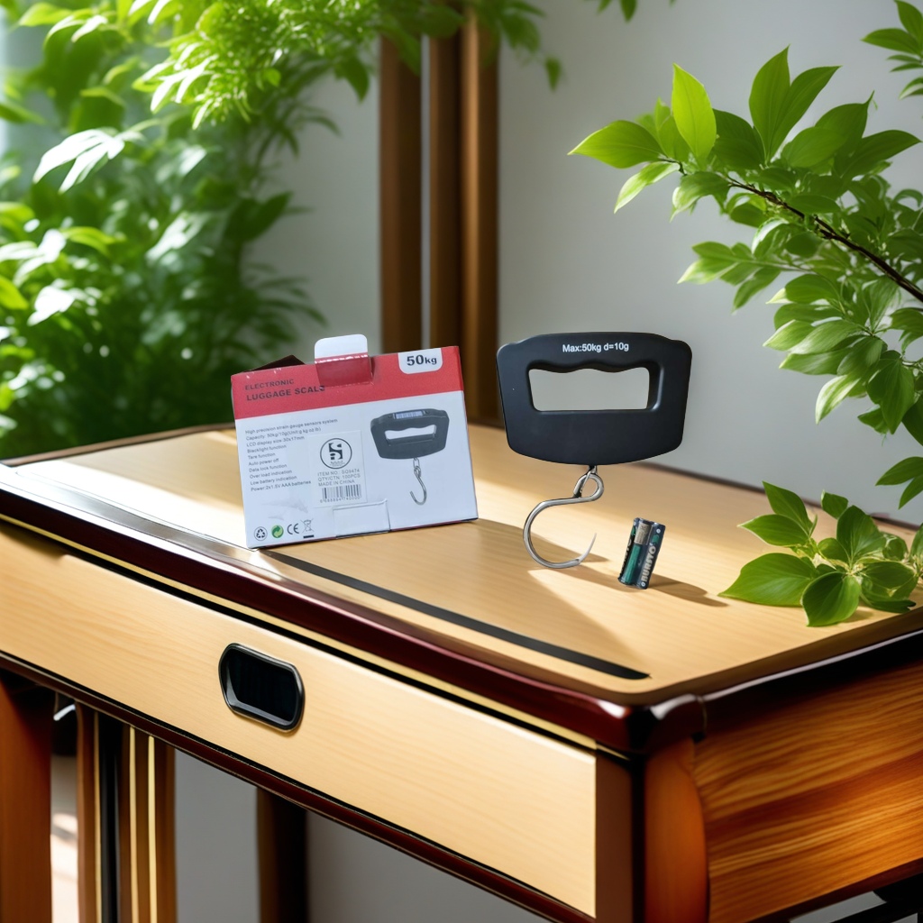 便携式迷你电子秤 手提秤日用百货 家用精准称重小巧轻便易携带秤 行李秤 口字